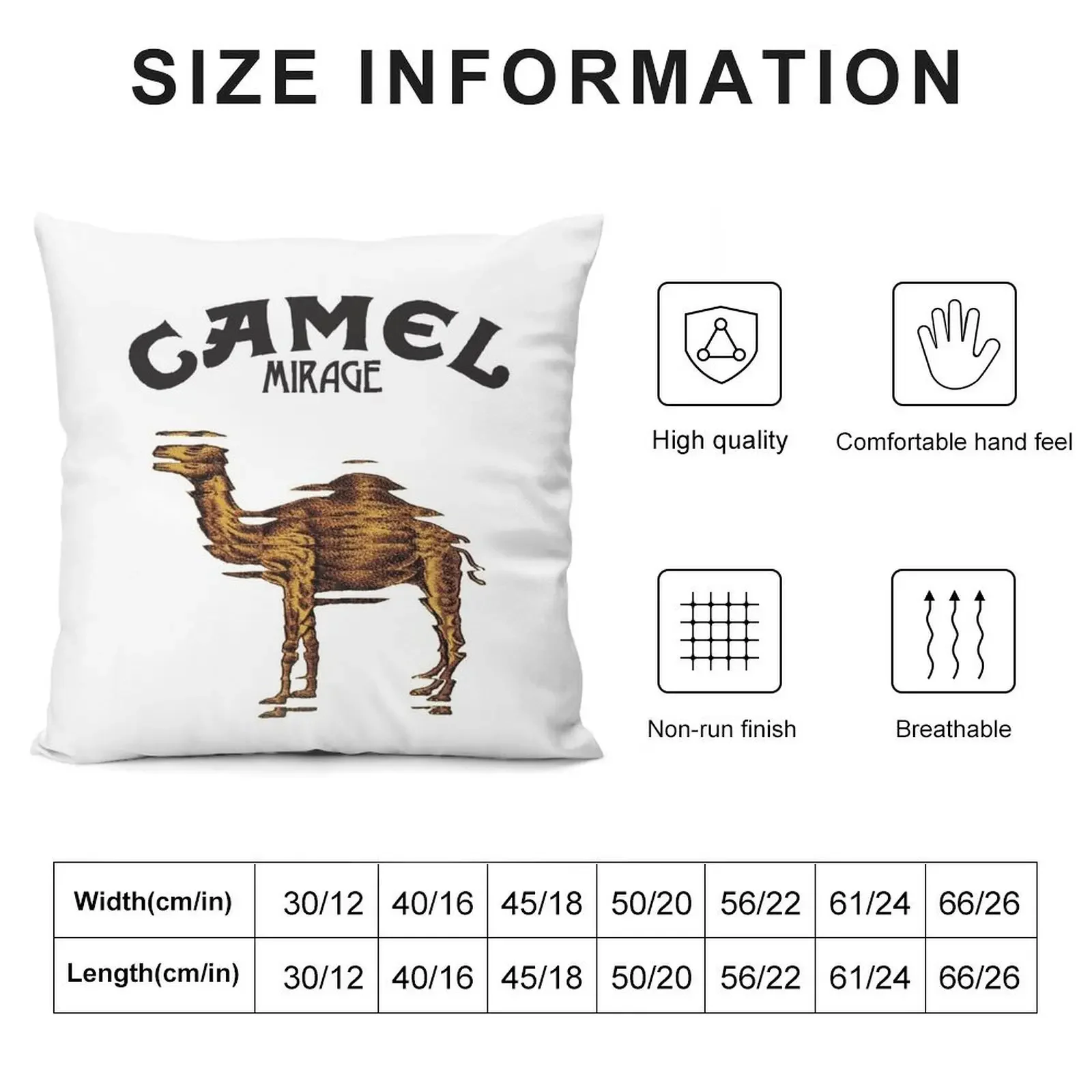 Camel Mirage Band Throw Pillow pillowcases for sofa cushions Pillowcases pillow