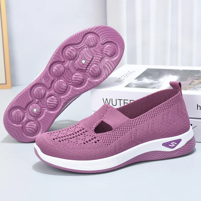 

Women's Platform Shoes Minimalist Fashion Sports Shoes Elegant and Comfortable Shoes Breathable Mesh Upper Strap Walking Shoes