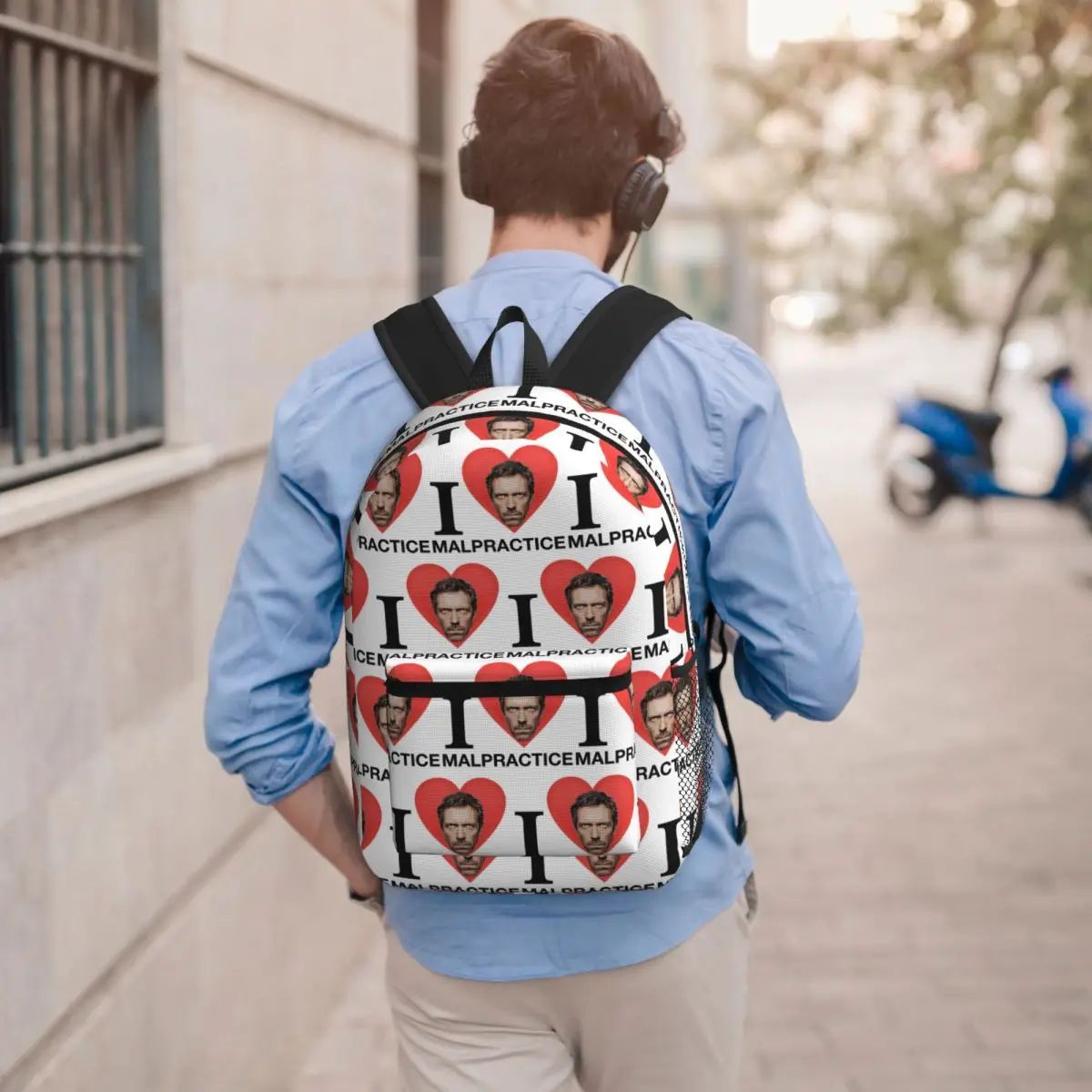 House MD Malpractice Enthusiast Merch Student Backpack School Bag Hiking Travel Daypack for Boys Girls Bookbag Shoulder Bags