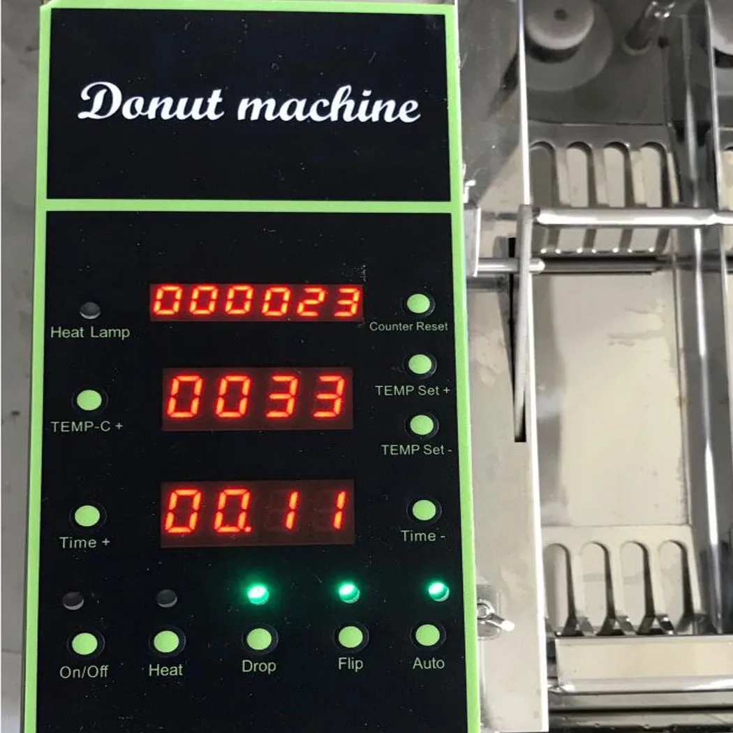 800-1000 pcs /hr doughnuts 2000W Computer Control Electric Heating Automatic Donut Making Machine Auto Donut Fryer Machine