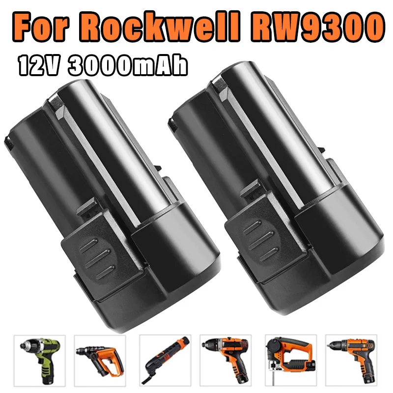 Powtree 12V 3000mAh RW9300 WA3503 Replacement Li-ion Battery For Worx WA3504 WA3505 WA3553 RK2515K2 Cordless Tool Power Battery