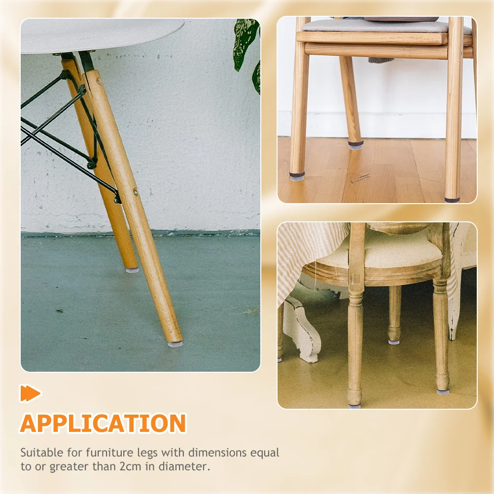 

50pcs Felt For Furniture Anti-Slip Floor Chair Glides Protectors Chair Glides Hardwood Floors Durable Iron Nails