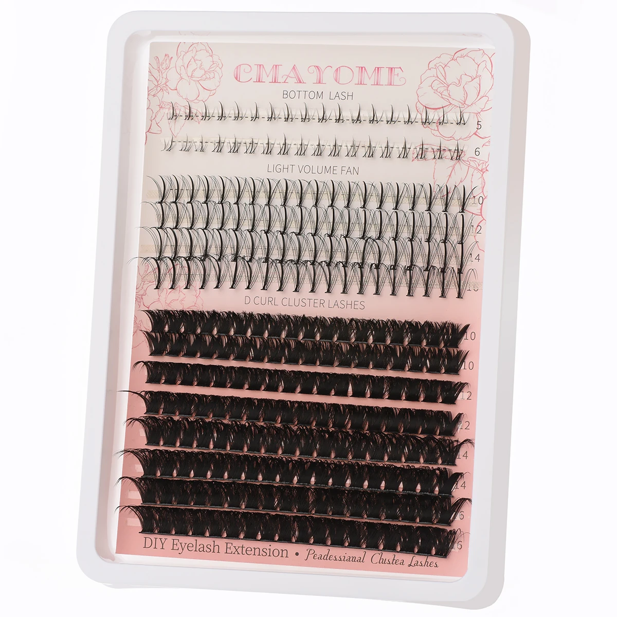 Cluster Eyelash Extension Fluffy 30D/40D/80D/100D Natural Individual Eyelashes Handmade Lash Mink Lashes Volume Makeup