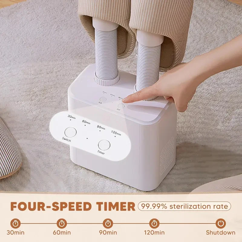 2026 New Electric Shoe Dryer with Timer, Telescopic Intelligent Shoe Dryer, Quick Dryer Shoe Boot Sneaker, Boot Warmers