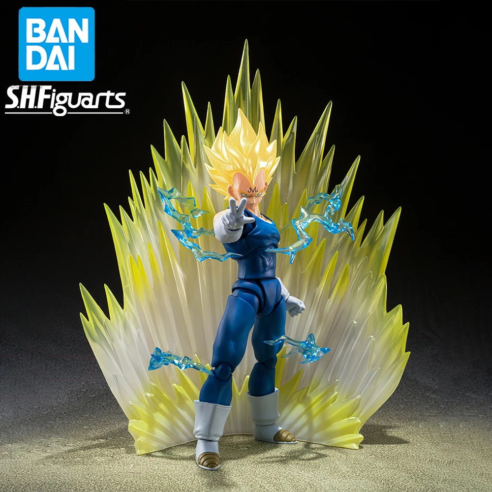 In Stock Original Bandai SHFiguarts Exclusive Edition Dragon Ball Z Majin Vegeta Action Figure Anime Collectible Model Toy