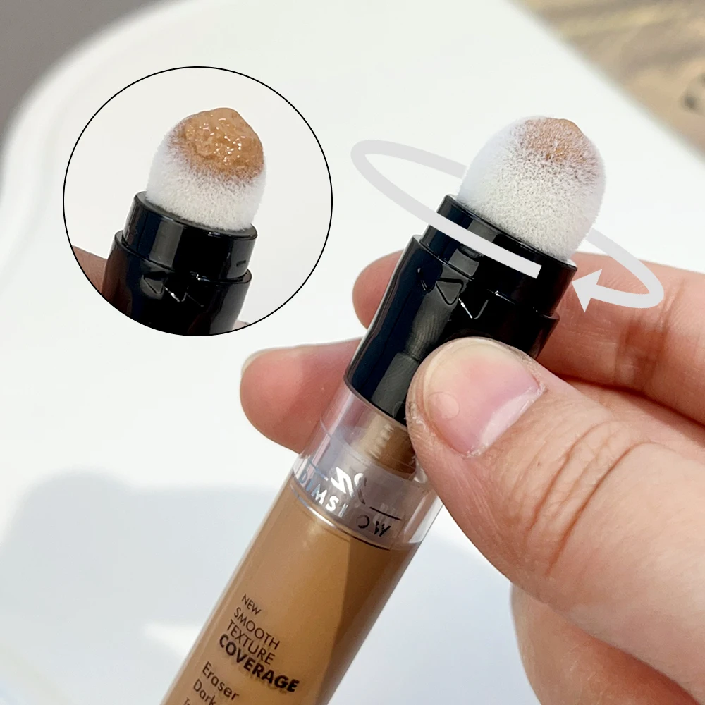 Moisturizing Liquid Concealer Stick Oil Control Invisible Full Coverage Pores Dark Circles Foundation Korean Makeup Cosmetics