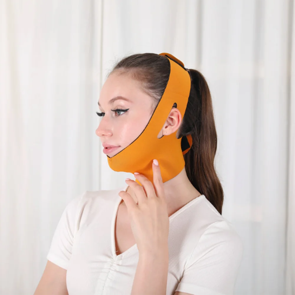 탄력있는 얼굴 슬리밍 밴드 여성 턱 볼 리프팅 벨트 V라인 페이스 쉐이퍼 얼굴 주름 방지 스트랩 스킨 케어 뷰티 도구