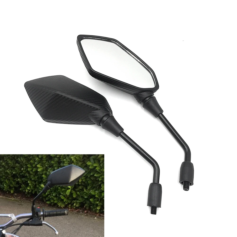 Universal Motorcycle Rear View Mirrors 8/10MM ABS Side Mirror For Benelli TRK 502X 502C TRK 125 251 TNT 25 125 135 Royal Enfield