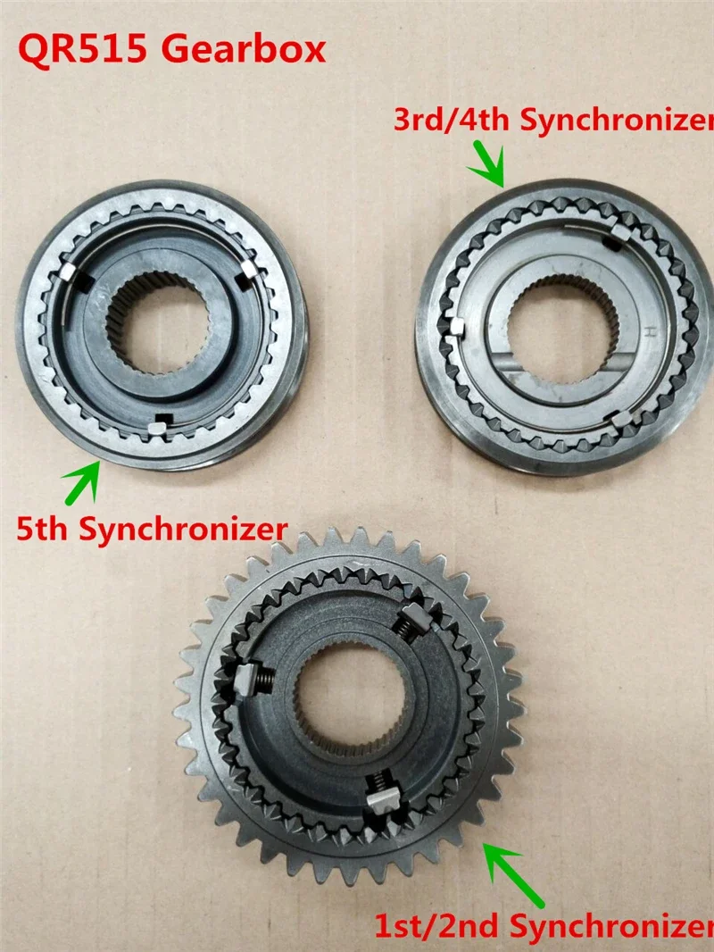 QR515 Gearbox Synchronizer for fulwin celer J2 E5 envy A515 E3 ARRIZO3 1.5L ENGINE