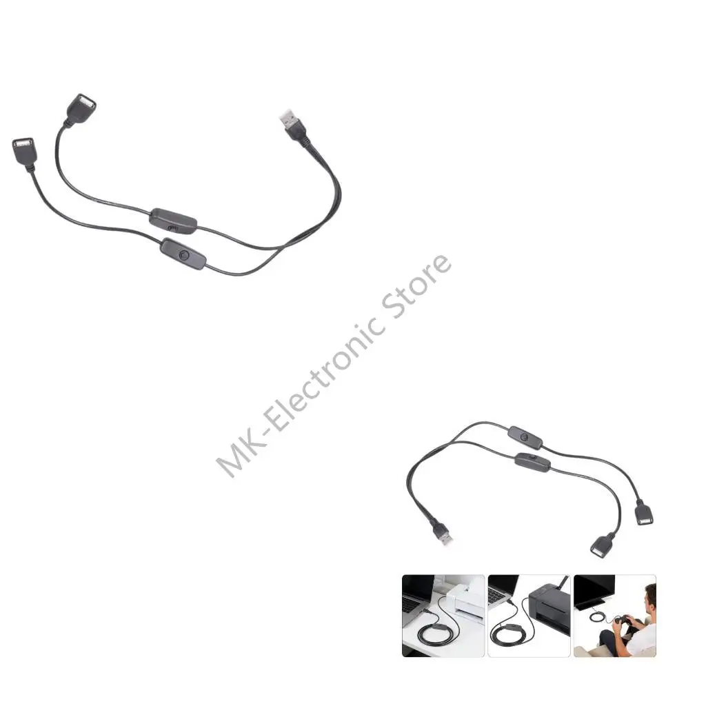 R2LF USB Port Extension Cable Featuring Switches Control for Convenient Charging of 5V Devices Enhancing User Efficiency