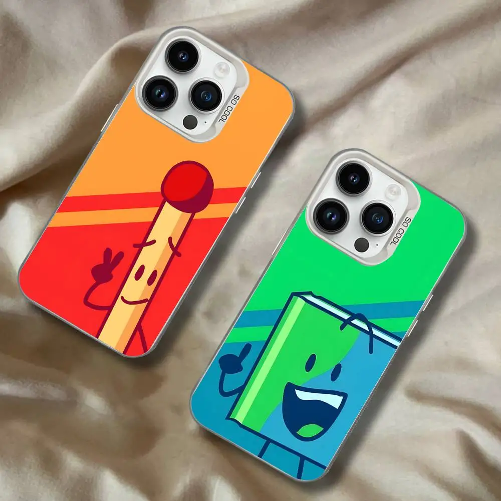 

Bfdi Battle For D-Dream Island White Matte Shockproof CoverPhone Case For iPhone 17,16,15,14,13,12,11,Pro,XS,Max,Plus,Mini,SE4,E