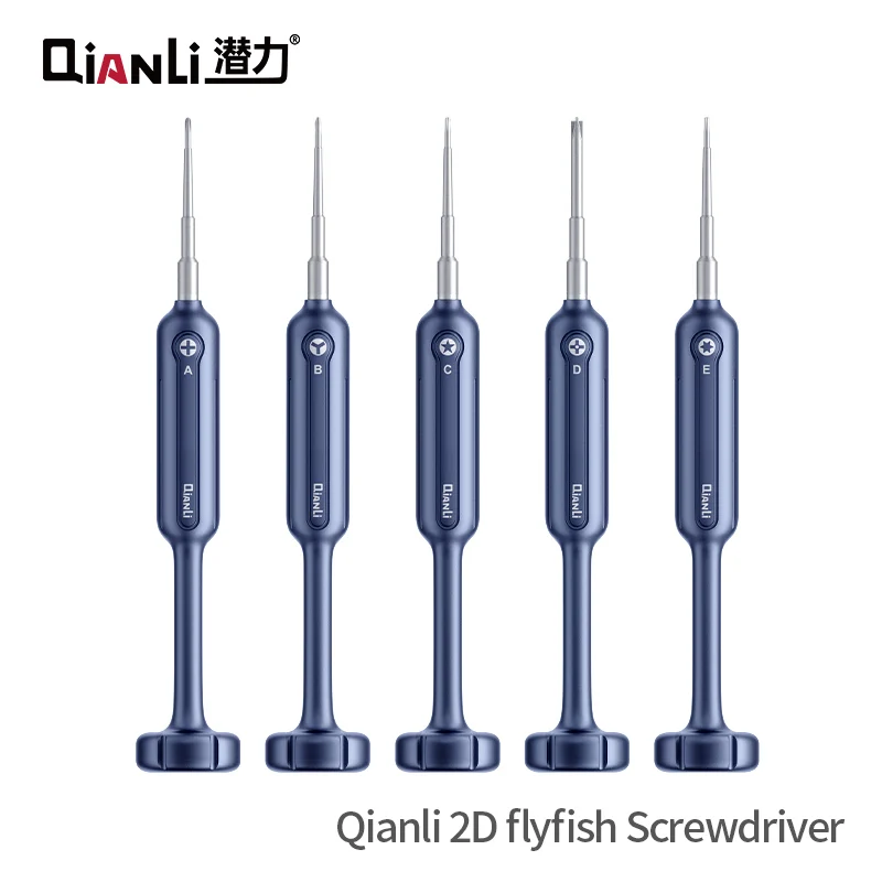 QIANLI 2D Flyfish Magnetic Screwdriver High Precision Multi Type Aluminium Alloy for Phone Watch Repair Opening Tool