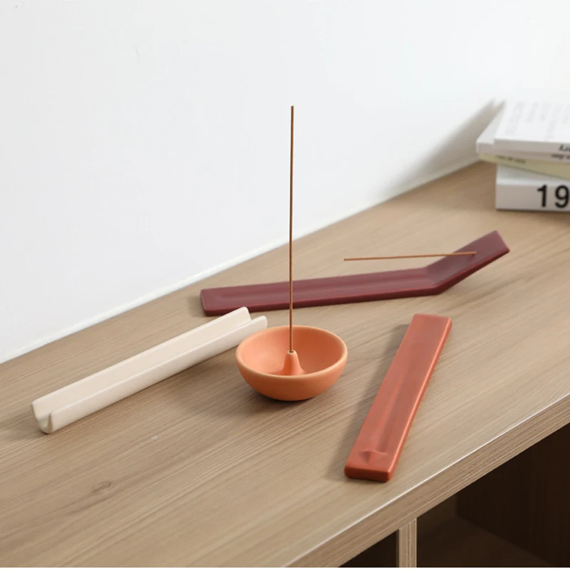 

Modern Ins Ceramic Incense Holder Stick Burner Minimalist Home Decor Ornament for Living Room Office