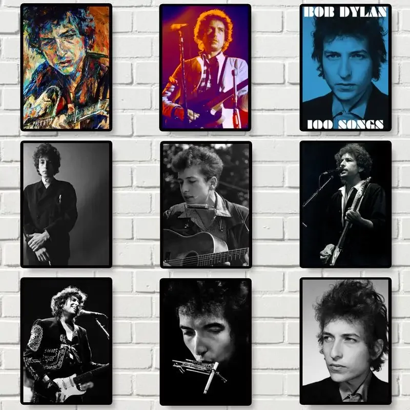 Singer Bob Dylans Music POSTER Poster Prints Wall Pictures Living Room Home Decoration Small