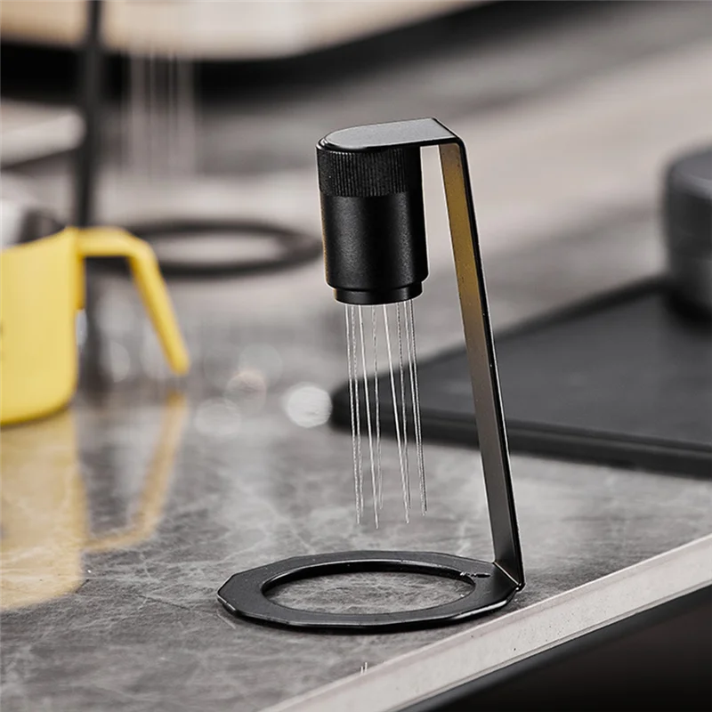 【ABODE】Coffee Stirrer Needle With Base Distribution Tool With Base For Anti Slip Handle Coffee Powder Hand Tamper Distributor