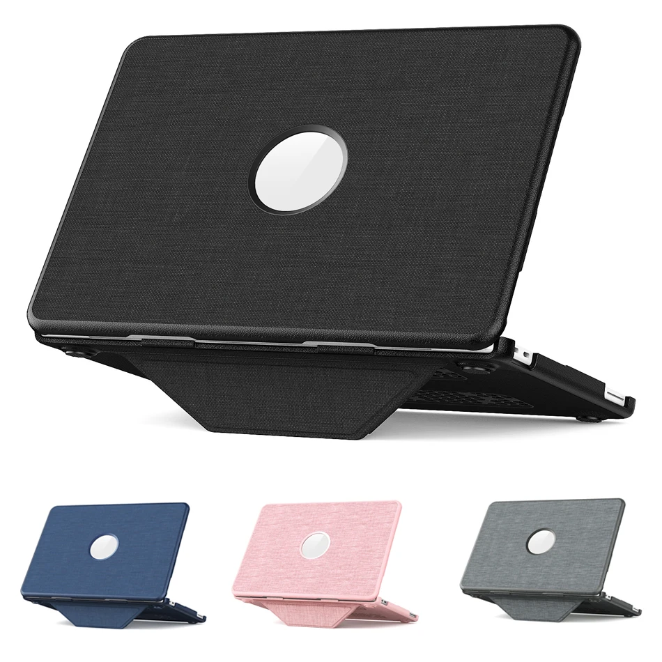 

Woven Fabric Case for Macbook Neo 13 inch A3404 2026 Stand Shell Cases for Mackbook Neo 13 Laptop Sleeve Bag Kickstand Cover