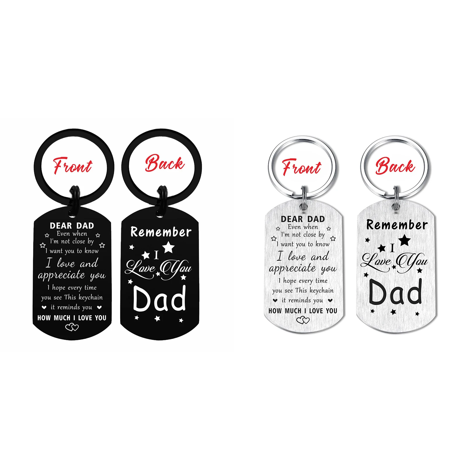 Recuerda que te amo regalos para papá, regalo de llavero de feliz cumpleaños para mi papá, día del padre significativo de papá