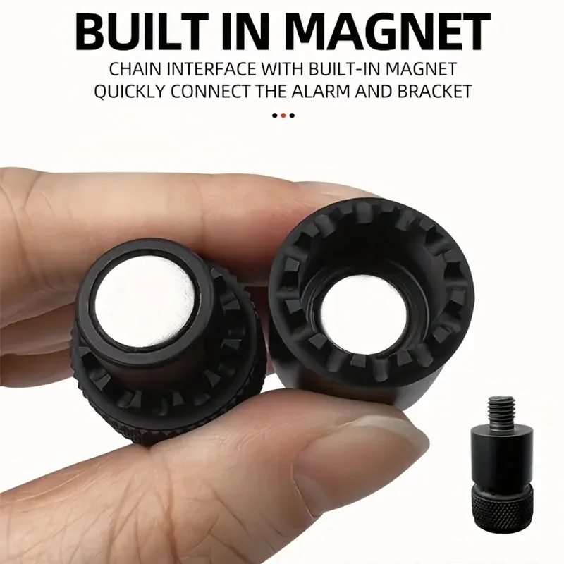 1 قطعة/2 قطعة/3 قطعة/4 قطعة الألومنيوم الصيد رود قوس موصل مع المدمج في المغناطيس ، M3/8 الموضوع الإفراج السريع محول ل إنذار لدغة #4