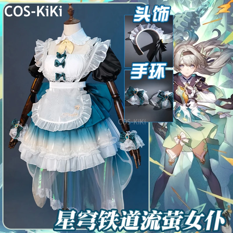 COS-KiKi Honkai: Star Rail Firefly Game Suit Nifty Lovely Dress Uniform Cosplay Costume Halloween Party Role Play Outfit Women