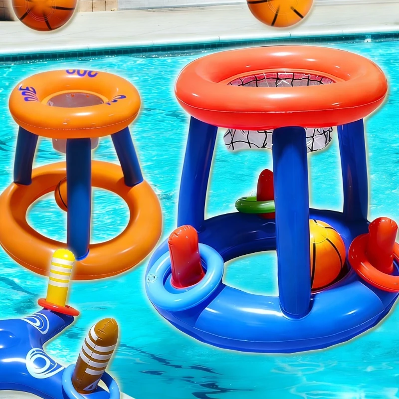 Aufblasbare Basketball Korb Ring Werfen Spiel Sommer Schwimmen Wasser Sport Spielzeug Outdoor Strand Party Pool Interaktive Schwimm Spielzeug