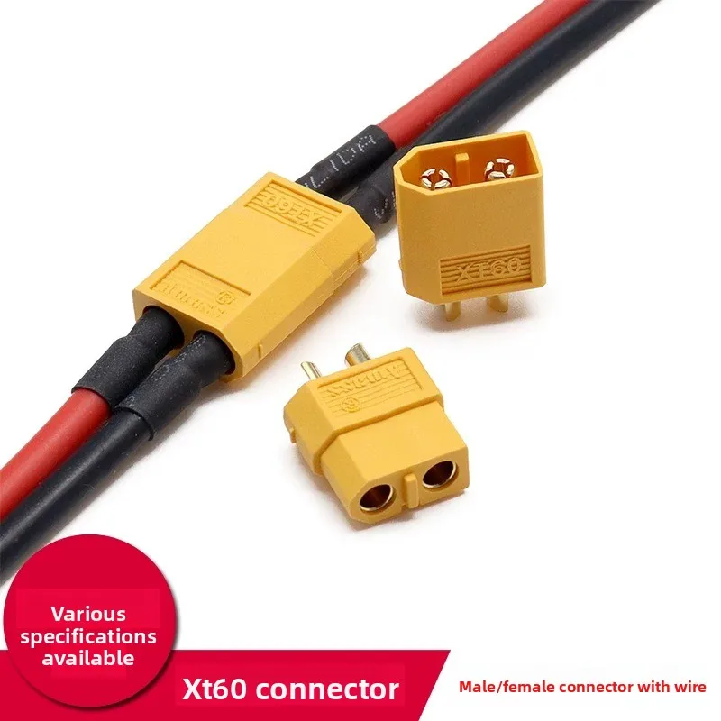 XT60 plug with wire model aircraft male and female head model ESC test connector lithium battery power pack charging interface