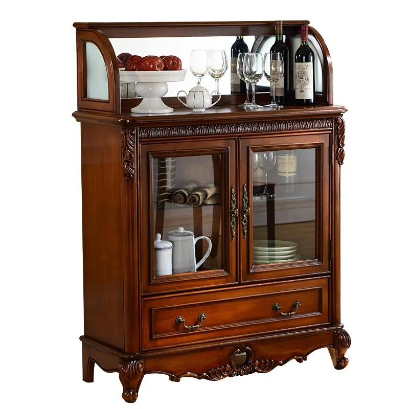 

American locker living room solid wood sideboard entryway dining room shelf