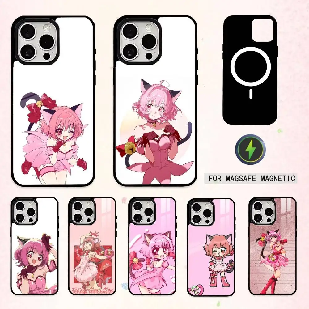 

Magical Girl Tokyo Mew Mew Phone Case For iPhone17,16,15,14,13,12,11 Plus,Pro Max Magnetic For Magsafe Wireless Charging