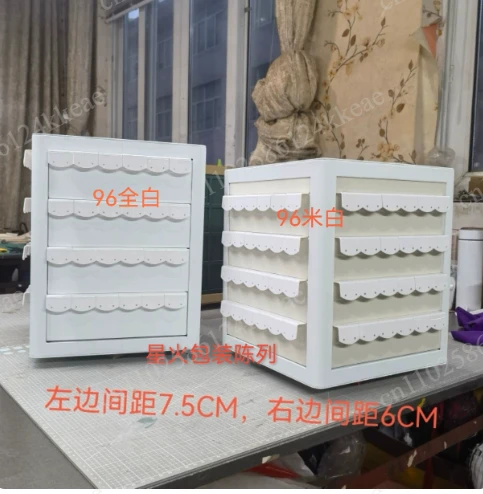 Internet celebrity jewelry rack live broadcast manual electric automatic rotating earrings ear hanging display rack acrylic
