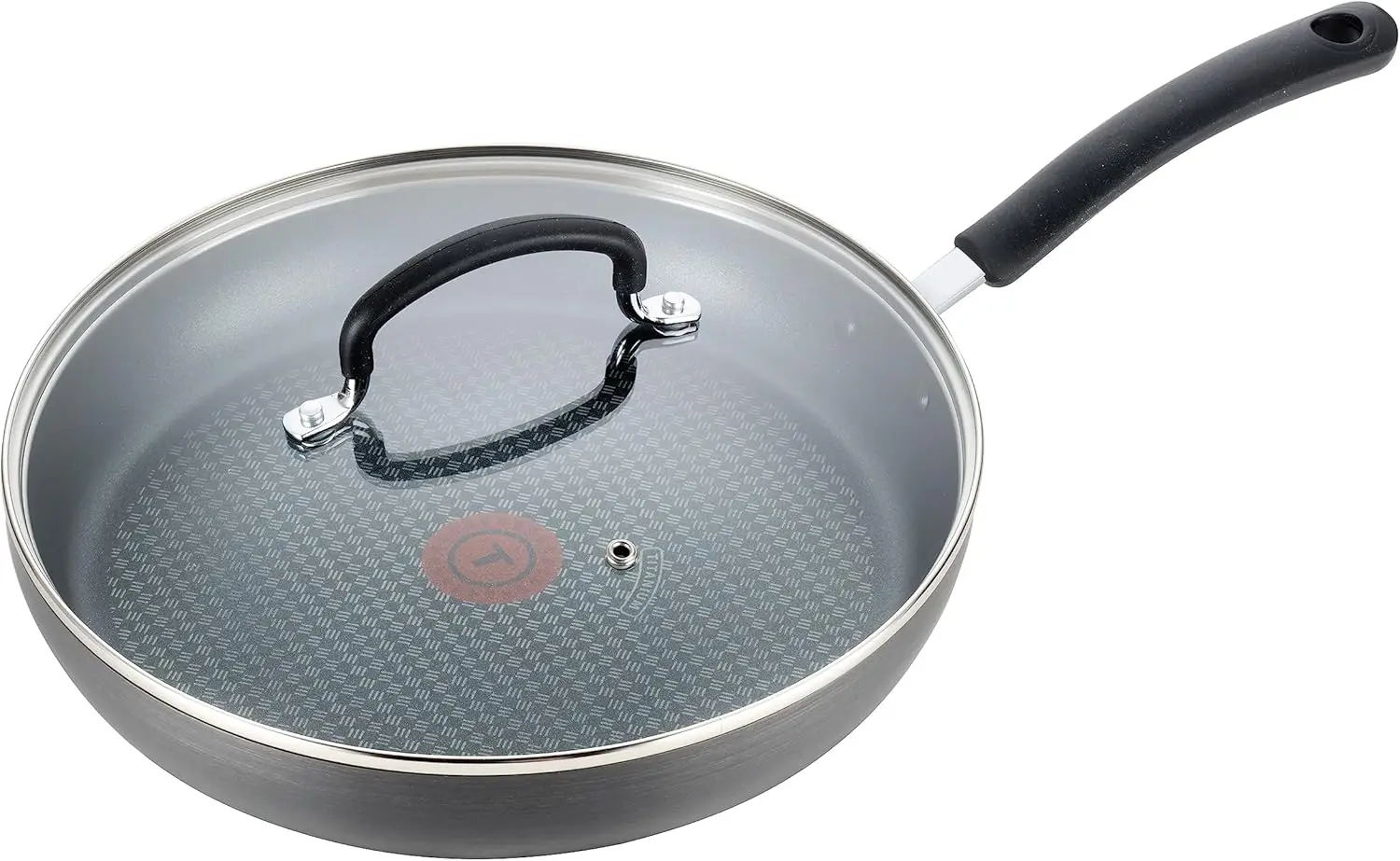 

10-Inch Nonstick Fry Pan with Lid, Oven Safe to 400F, Dishwasher Safe, Hard Anodized Cookware for Versatile Cooking