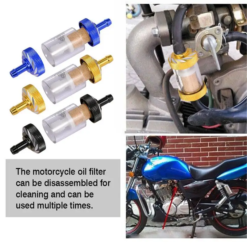 Motorcycle Gas Fuel Gasolines Oil Filter Car Replacement Fuel Filter Replacement Separator Fo Bike Moto Accessories For ATV Dirt