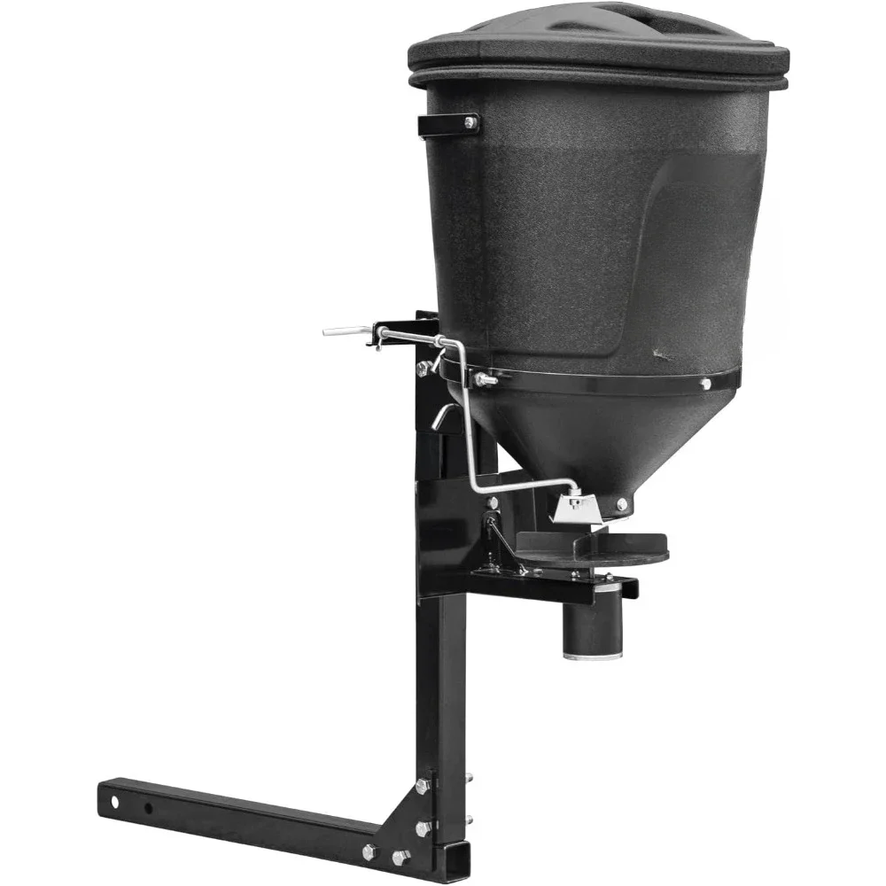 Spreader For Salt, Grass Seed, Fertilizer, Deer Feeder Seed and More, 150 lb. Capacity with Lid, UTV All Season Spreader