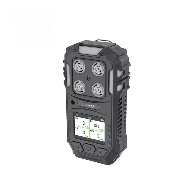 ES30P Methane Gas Monitor Portable Multi Gas Detector O2 Ex H2s Co 4 in 1 Multi Gas Leak Detector