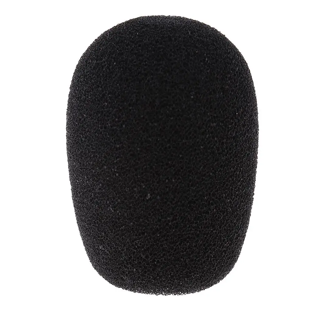 Headset Microphone Protection Sponge Windshield Cover Soft Black Foam for Universal Condenser Mic 12 15mm