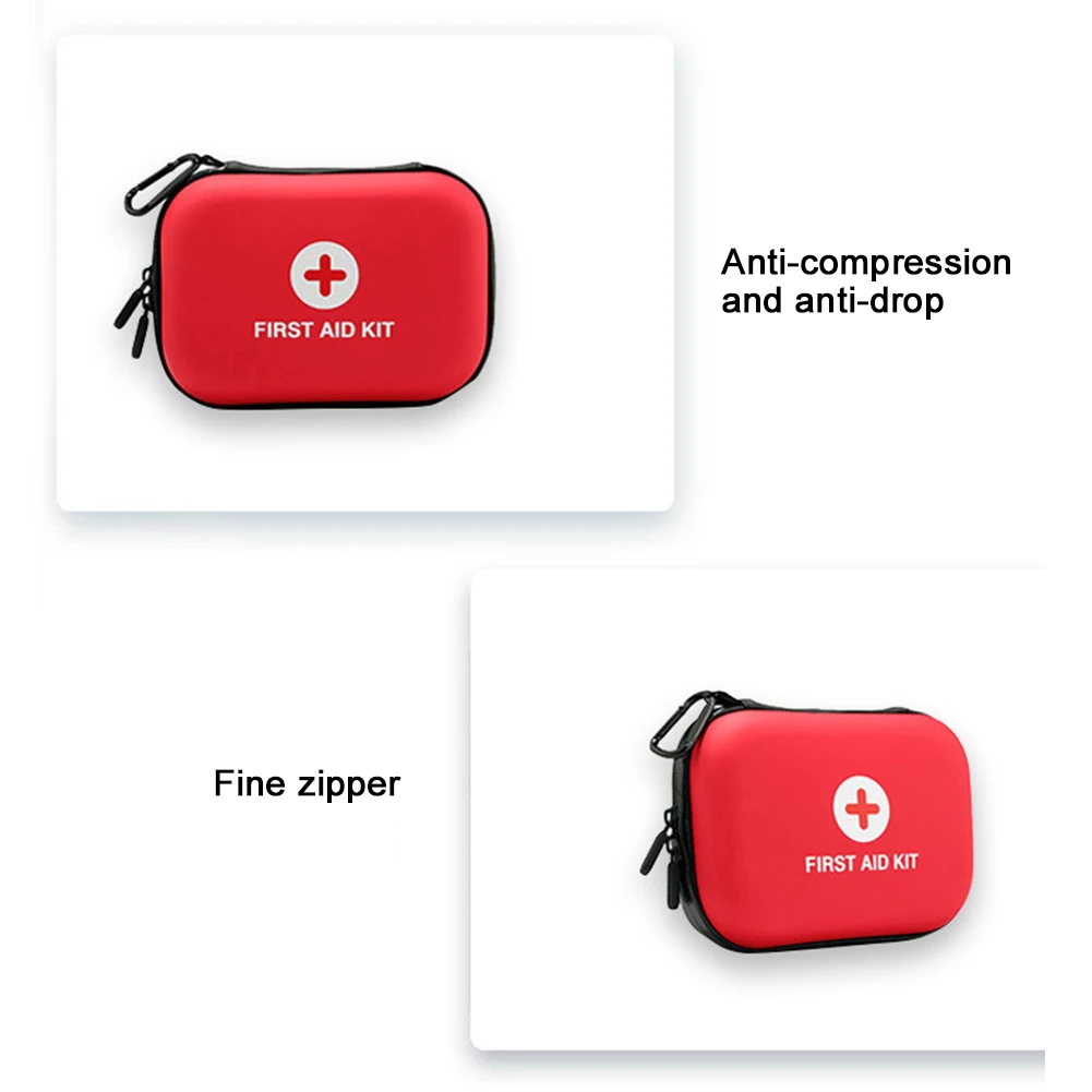 First Aid Kit Bag Empty Portable Emergency Medical Bag First Aid Hard Case Empty Small First Aid Bag Ideal for Home Office Car