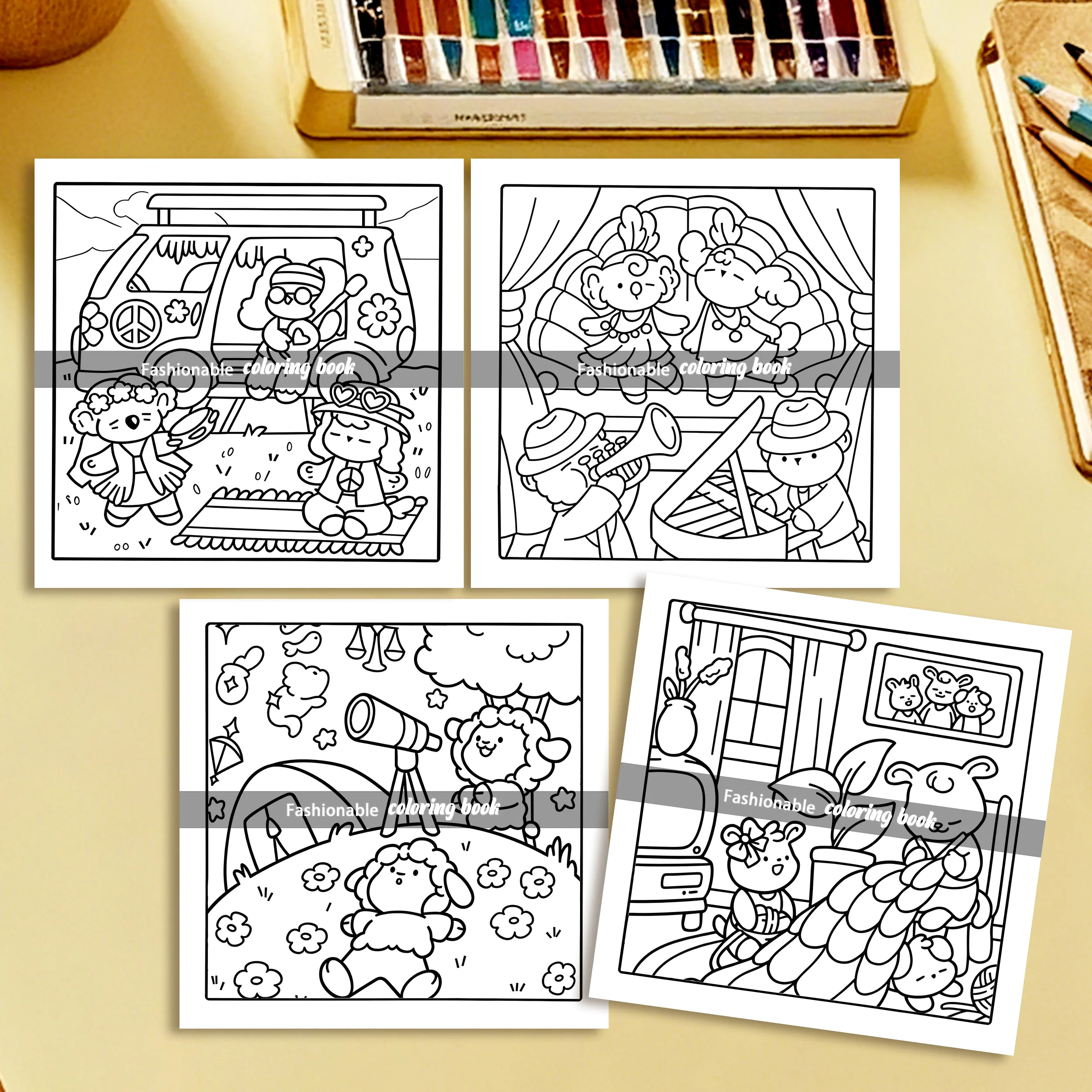 COMFY & COZY Bold-easy Patterns Coloring Book for Adults Cute Drawing Book Perfect Gift for Party and Birthday