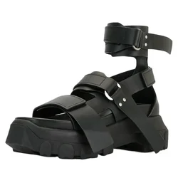 Roman Sandals Shoes for Men's and Women Summer Comfortable High Top Sandals Casual Anti Slip Open Toed Sponge Bottom Beach Shoes