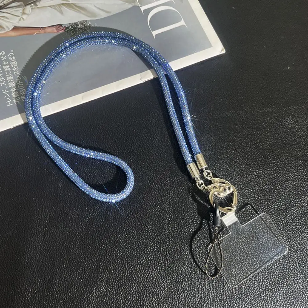 

Glitter Crystal Rhinestone Phone Lanyard Bright Bling Bling Phone Anti-lost Rope Hanging Cord Phone Accessories