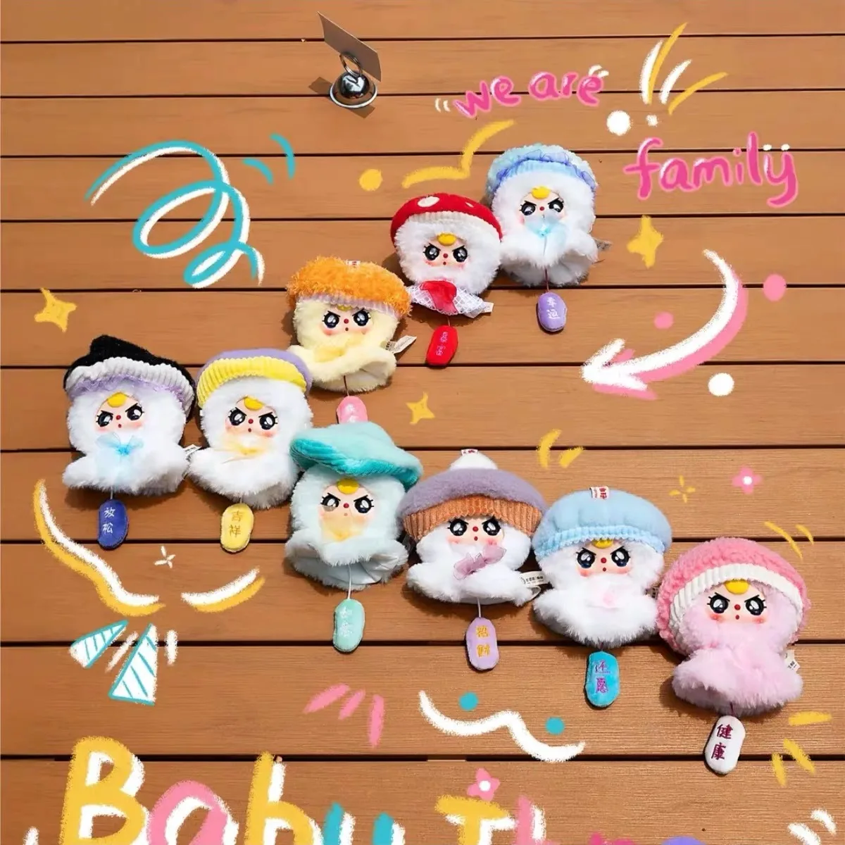 

Подлинная в наличии Baby Three Sunny Doll, виниловая плюшевая слепая коробка, модные игрушки-сюрприз, поп-игрушка, фигурка, кулон, подарок для девочек