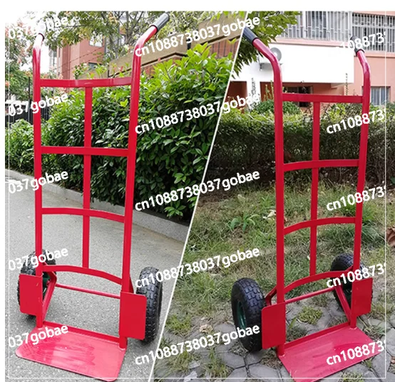Tiger-shaped two-wheeled hand-push folding transport trolley, suitable for home use