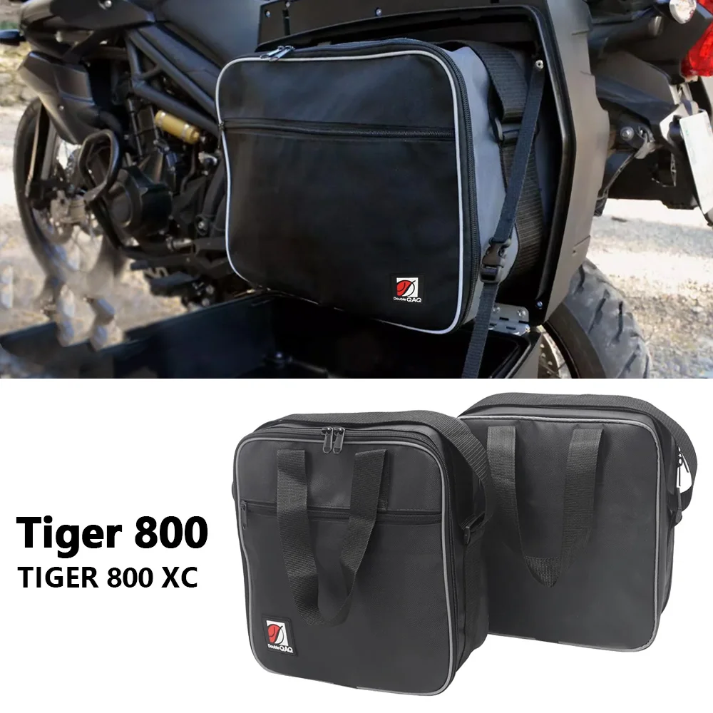 

Inner Bags For Tiger 800 XC Tiger800 TIGER 800 Touring Pannier Inner Bag Motorcycle Accessories Luggage Bags Black Nylon