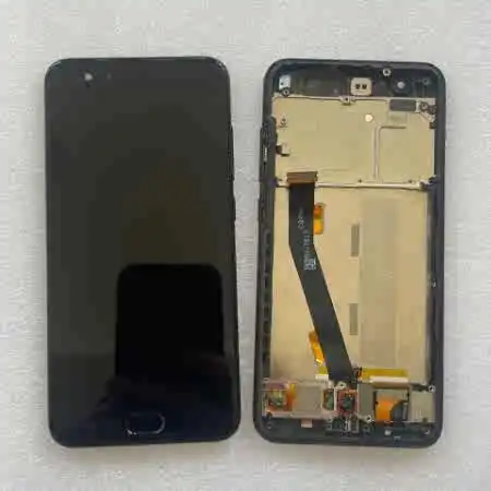 For Xiaomi 6 Black Assembly with Fingerprint with Frame