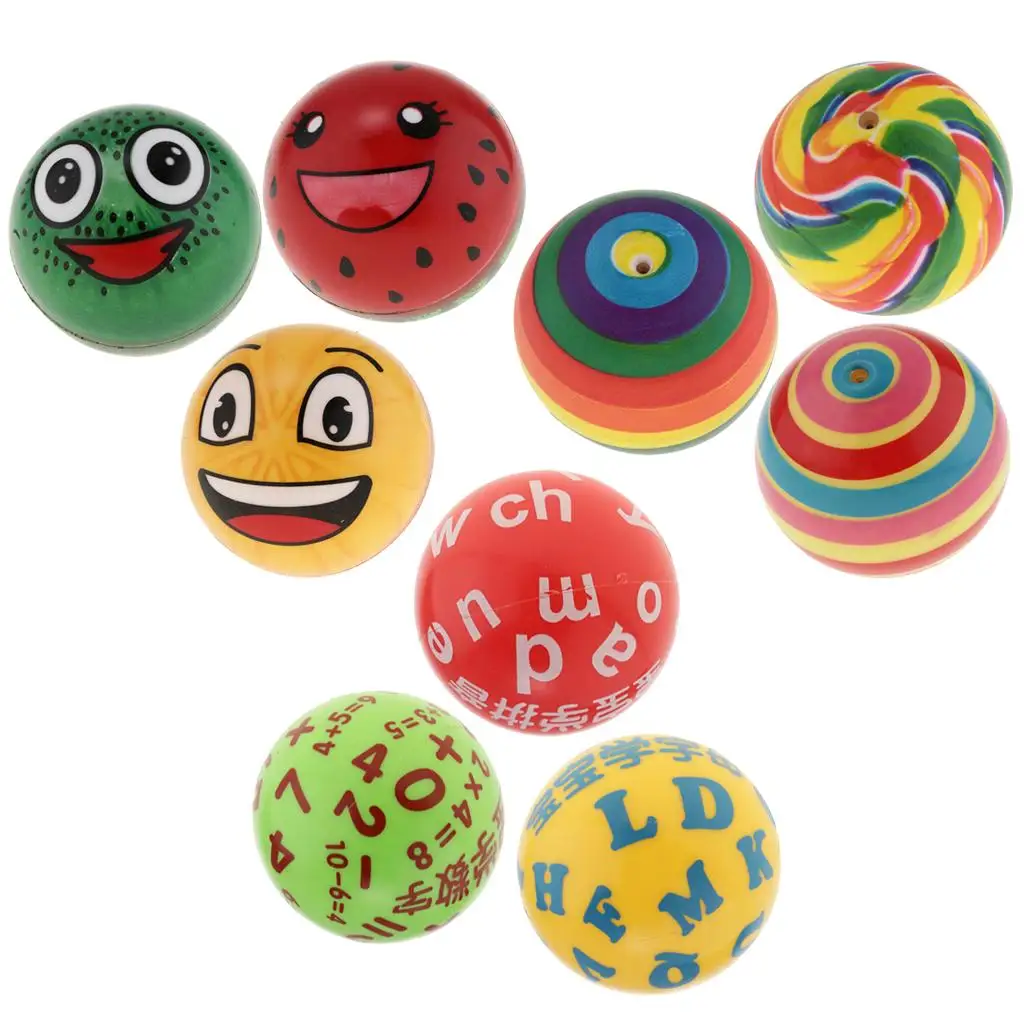 Bouncy Ball Set para Bebês, Party Bag Filler, Water Play Toy, 7.5cm, 3Pcs