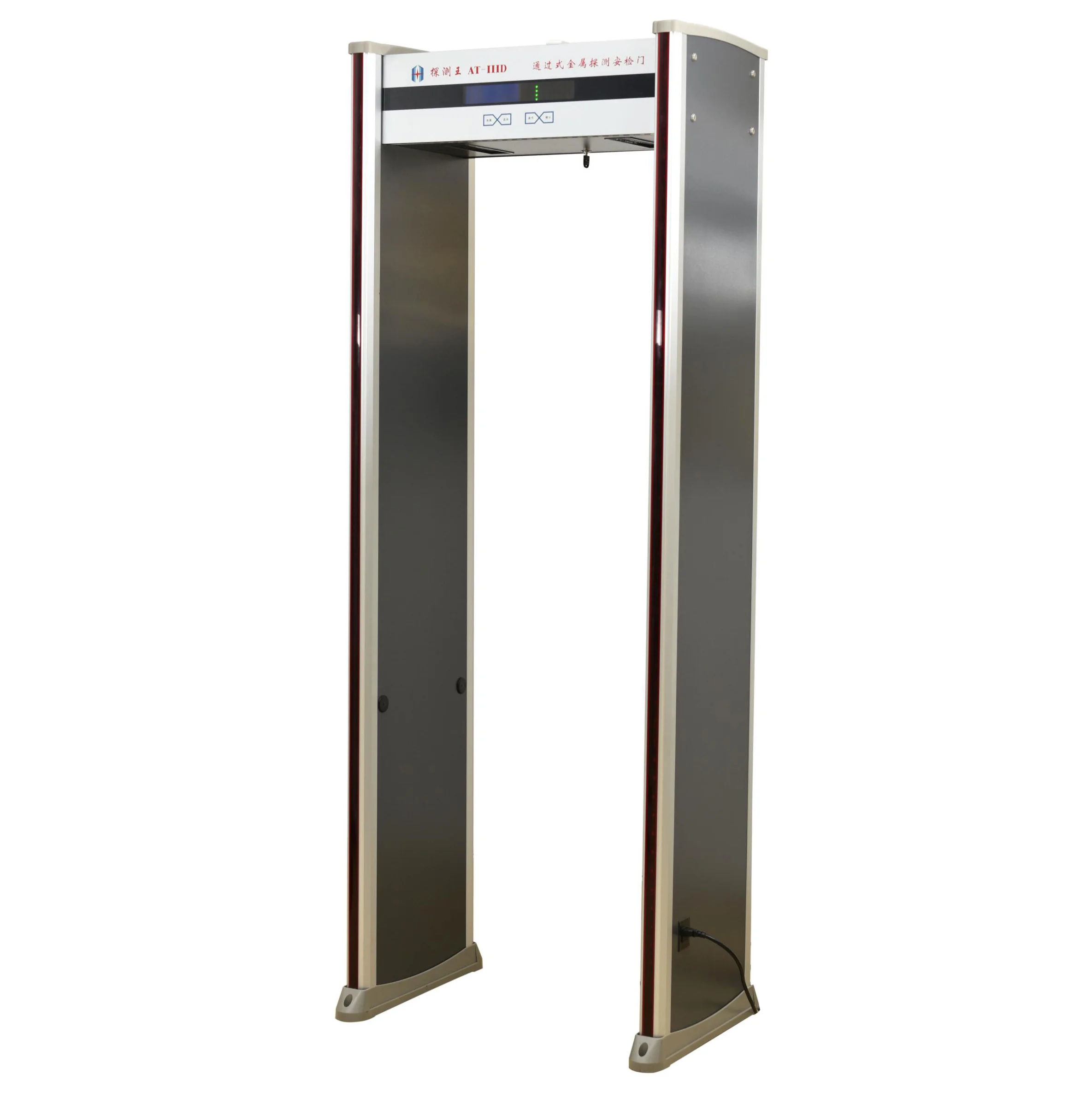 Archway walk through airport security passenger door frame metal detector body  metal detector scanner