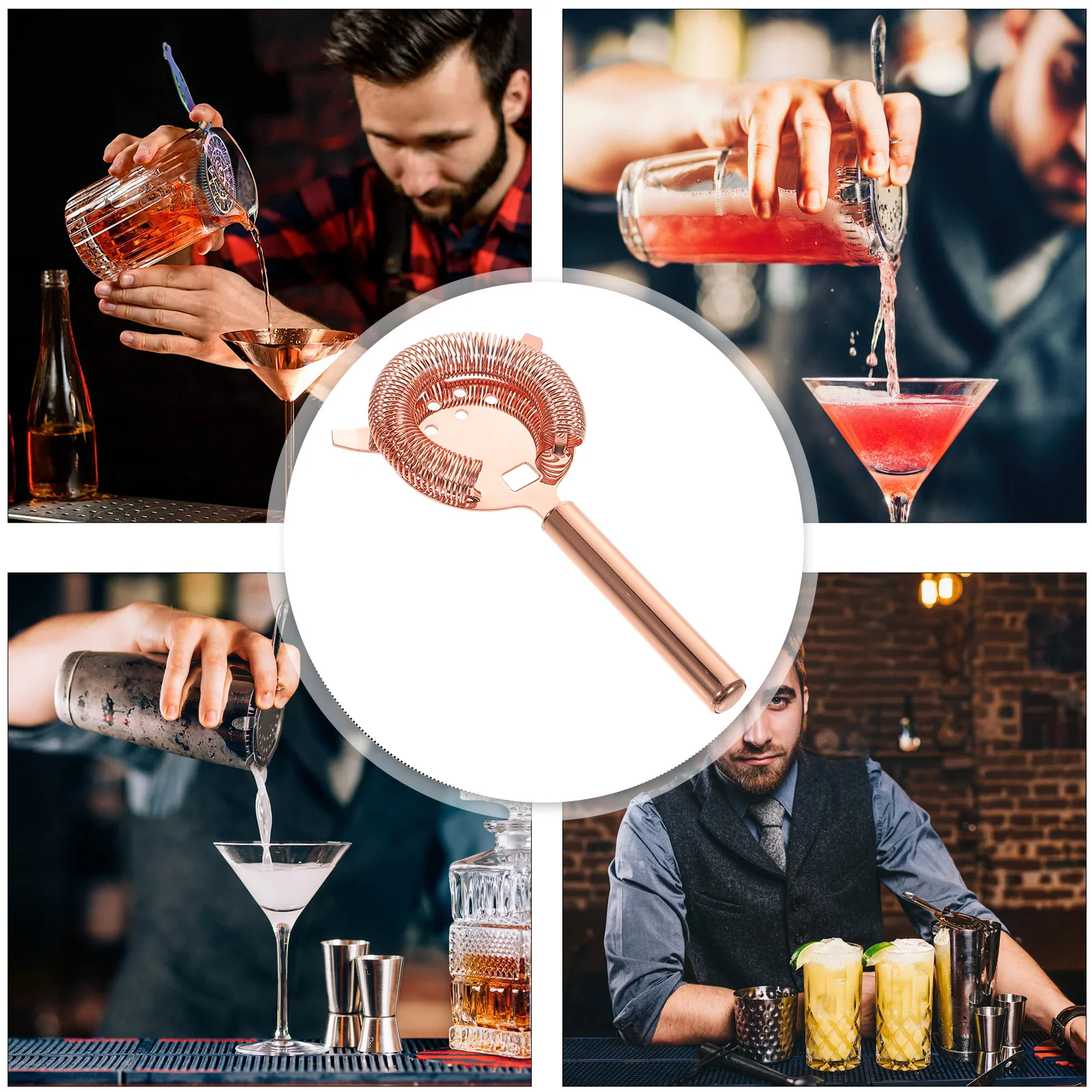 

Cocktail Bartender Drink Metal With H Accessories Metal Strainer H Small Strainer Juicing Small