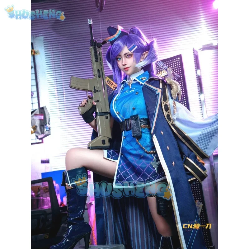 أزياء Shusheng vtuber Selen Tatsuki النسائية التأثيرية أزياء حفلات الرسوم المتحركة أزياء الهالوين ملابس ركوب الخيل