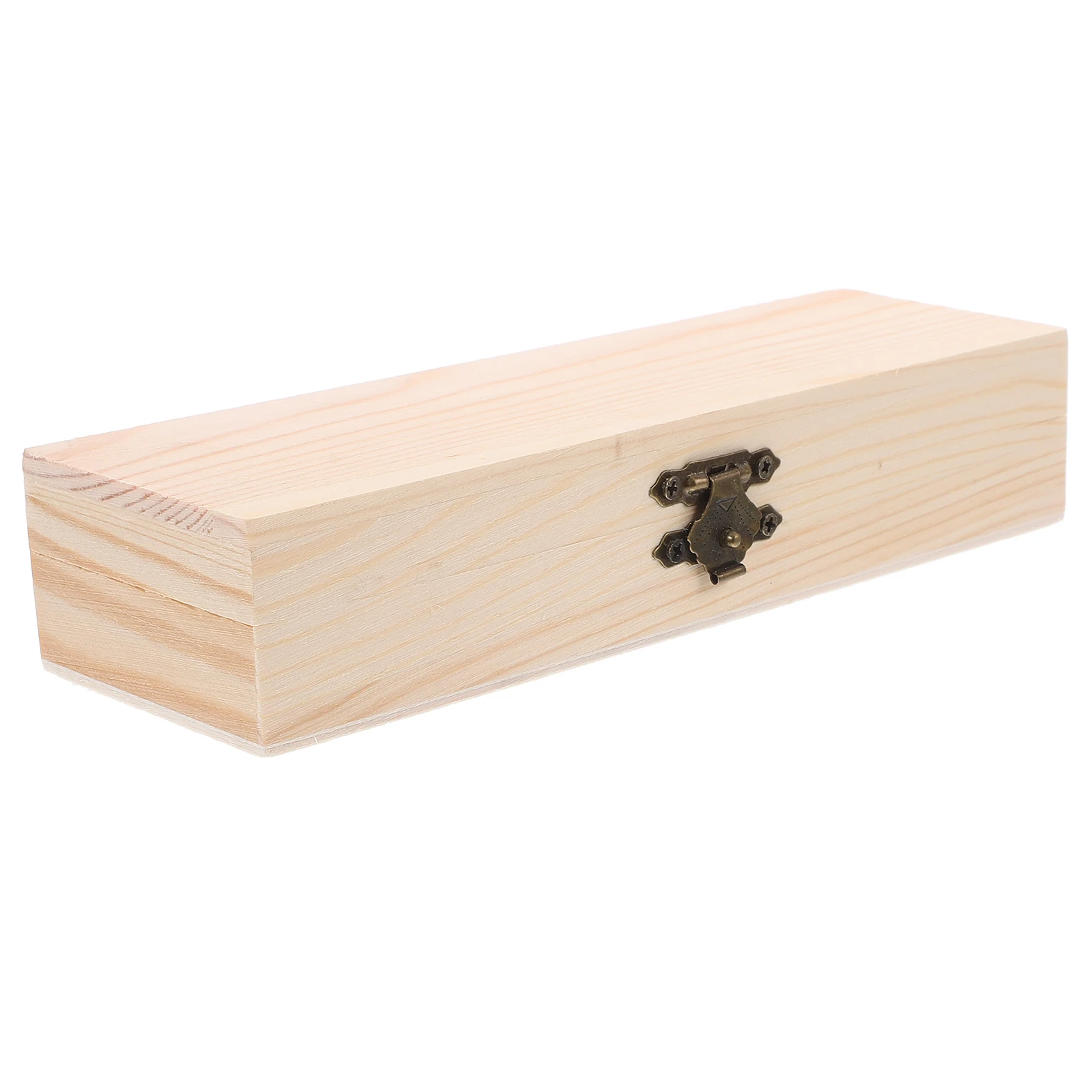 

Wooden Pencil Box Large Foldable Organizer Marker Case Desk Drawer Student Stationery Storage Container Paintbrush Keepsake Pen