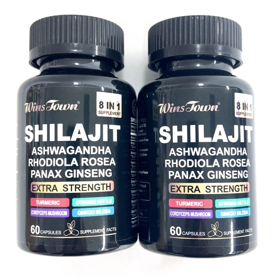 

Дополнительные добавки Shilajit — женьшень 8 в 1, Ashwagandha, для здоровья мозга, памяти, концентрации и иммунитета