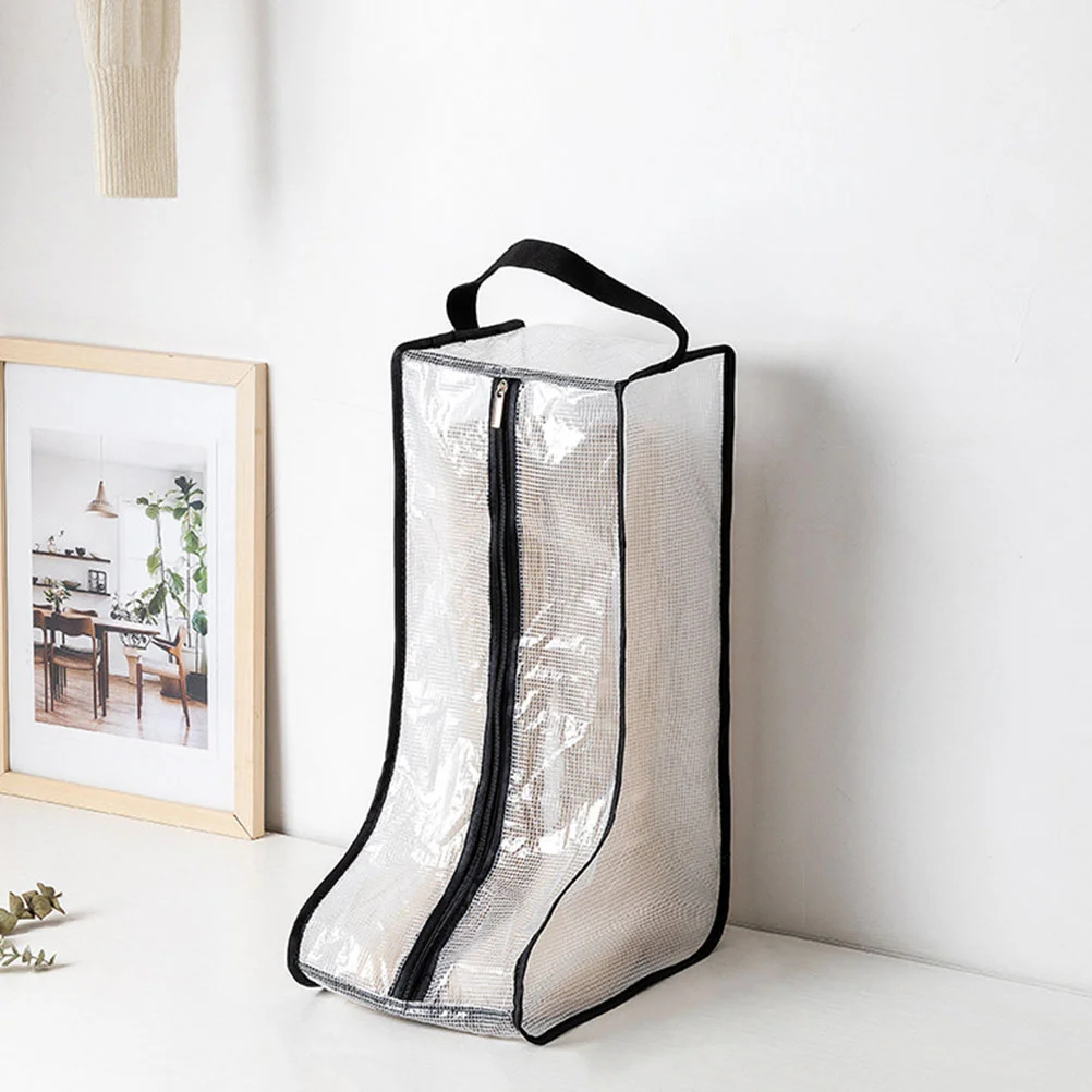 2 Pcs Tall Boots Storage Bag Portable Shoe Rack Tall Boot Bag Clear Shoes Boxes Boot Storage Bag Skin Friendly Travel Bag