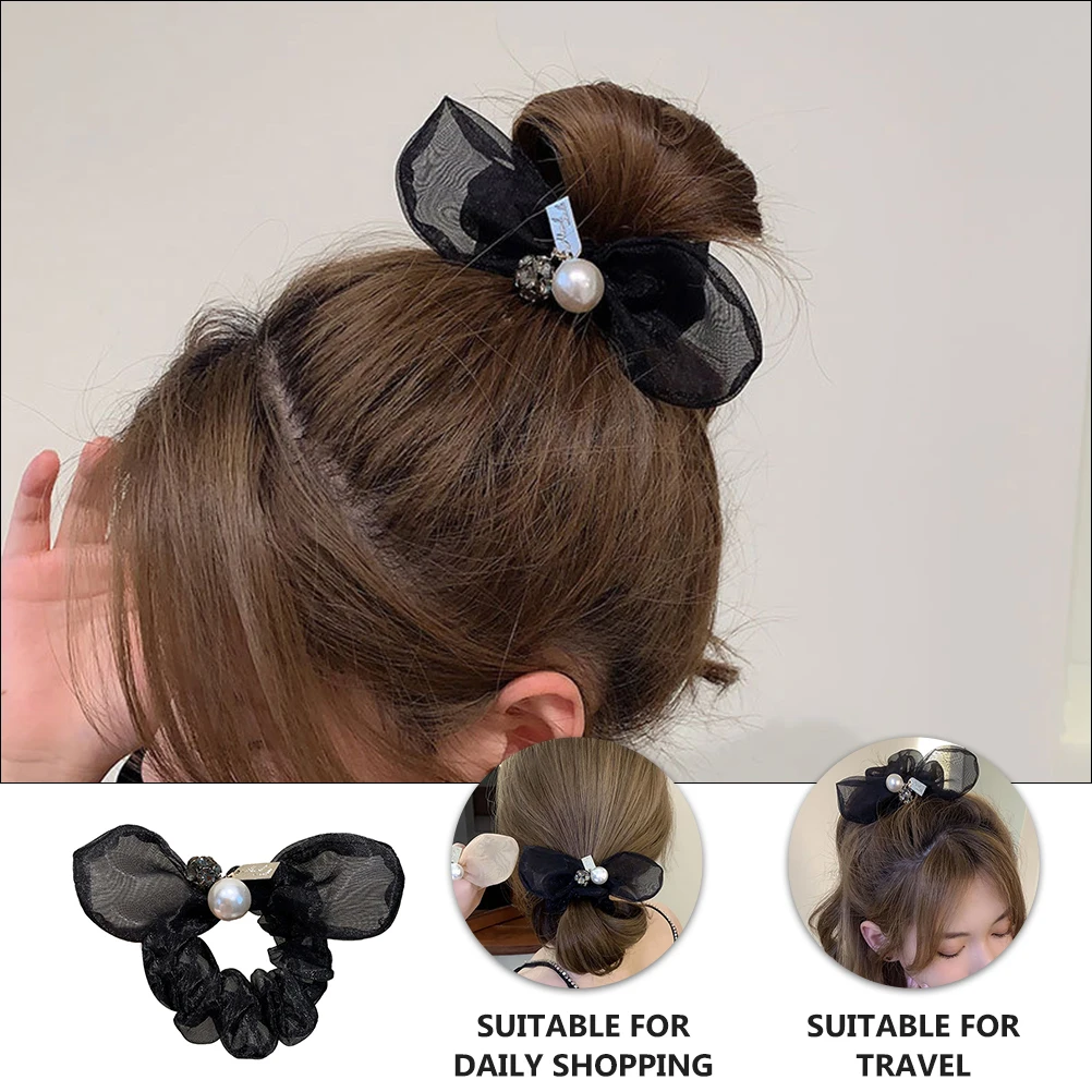 

Bow Headdress Hair Accessories Lightweight Smooth Texture Women Girls Hair Tie Ponytail Holder Organza Rope Birthday Gift