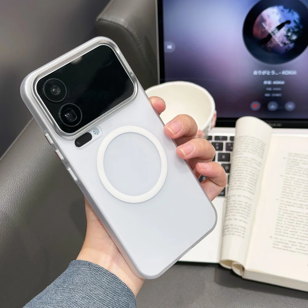 حافظة لهاتف Xiaomi 17 Pro Max / 17 Pro / Mi 17 مغناطيسية Magsafe شبه شفافة متجمدة مقاومة للصدمات رفيعة للغاية من البولي كربونات #4